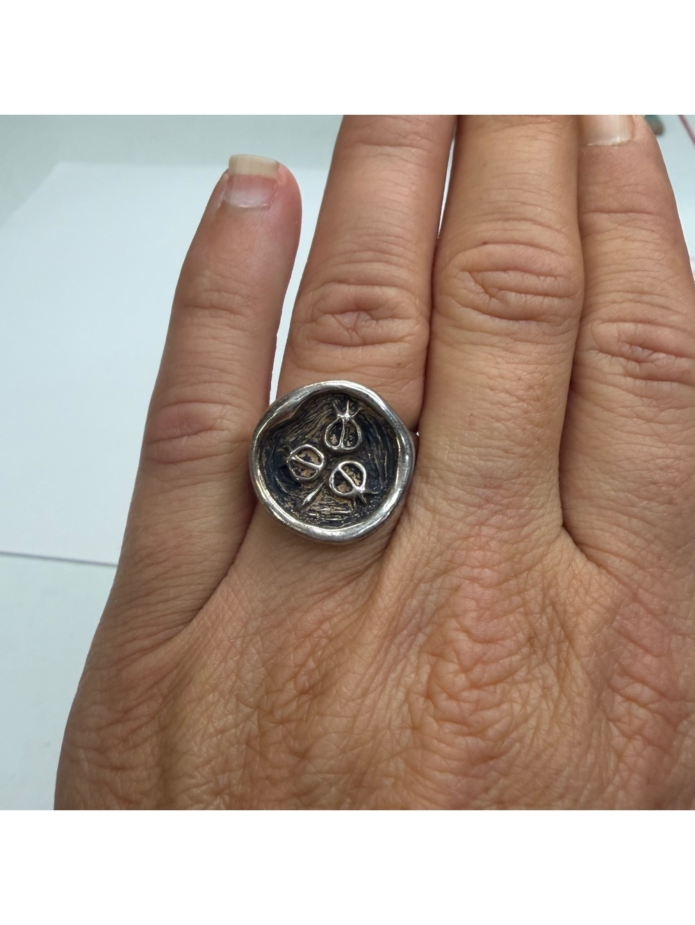 Hagit Gorali modernist ring sz 7 vintage